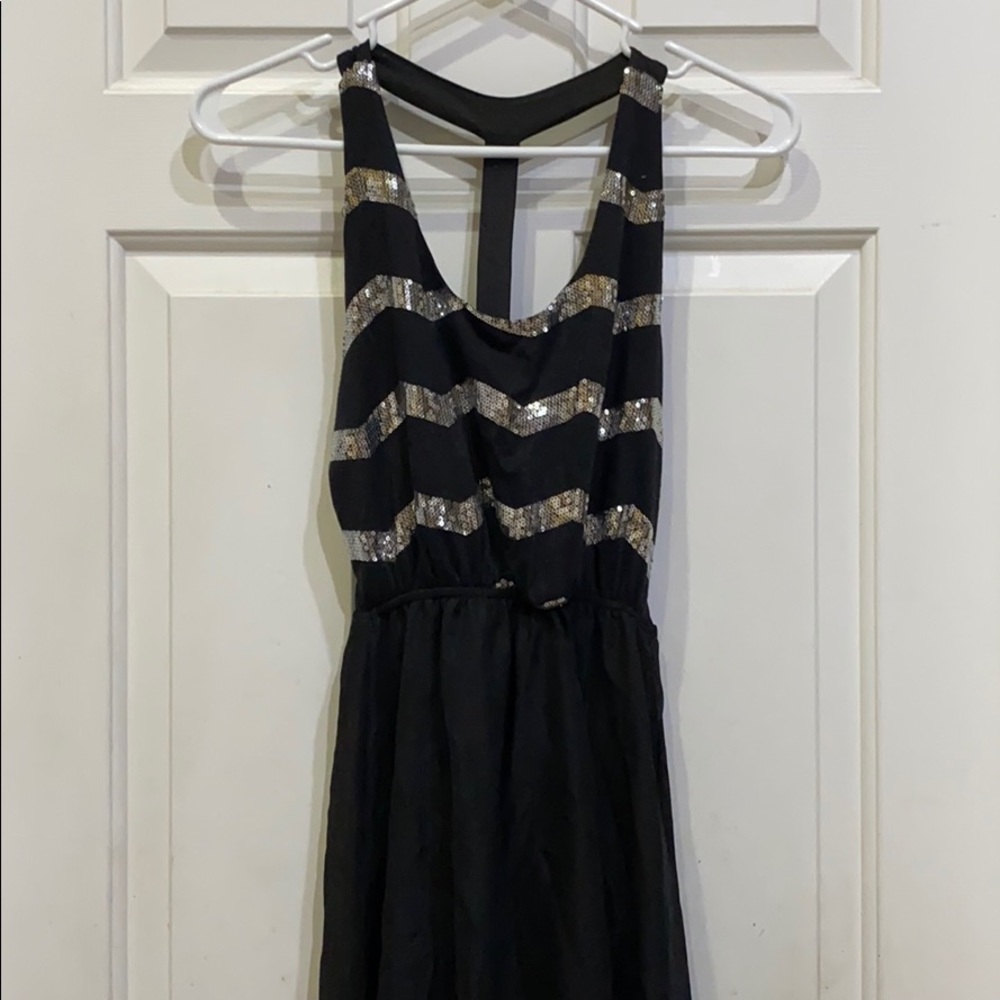Black with sequin dress